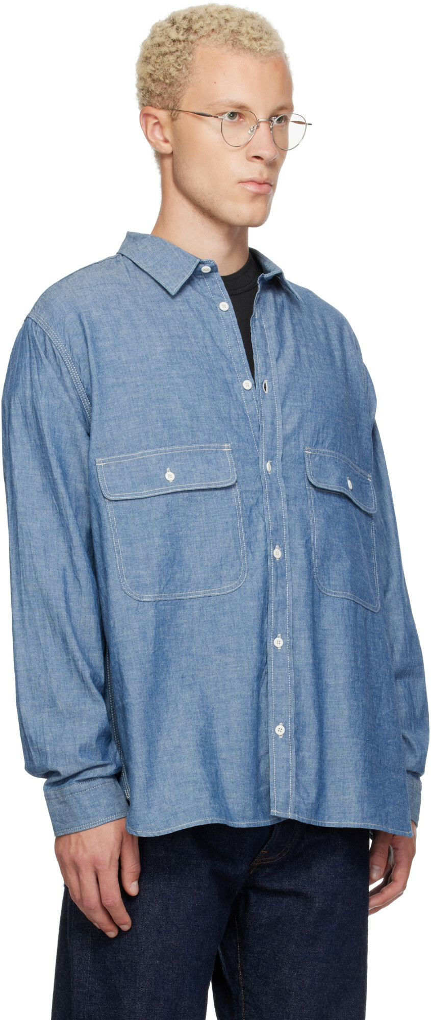 Ordinary Fits Blue Basic Work Shirt