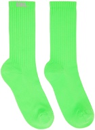 ERL Green Knit Socks