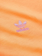 ADIDAS ORIGINALS - Adicolor Essentials Logo-Embroidered Cotton-Jersey T-Shirt - Orange