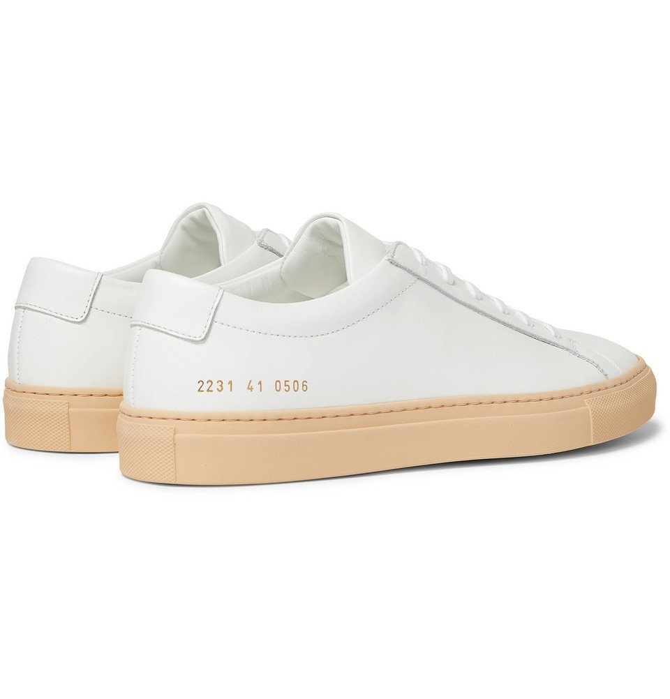 Black 'Four Hole' sneakers Common Projects - IetpShops Germany - platform  shoe with 100% recycled poly jacquard upper