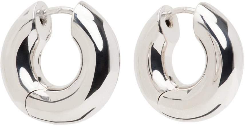 Tom Wood Silver Small Chunky Hoops