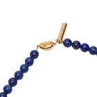 Timeless Pearly Men's Beaded Shell Necklace in Blue