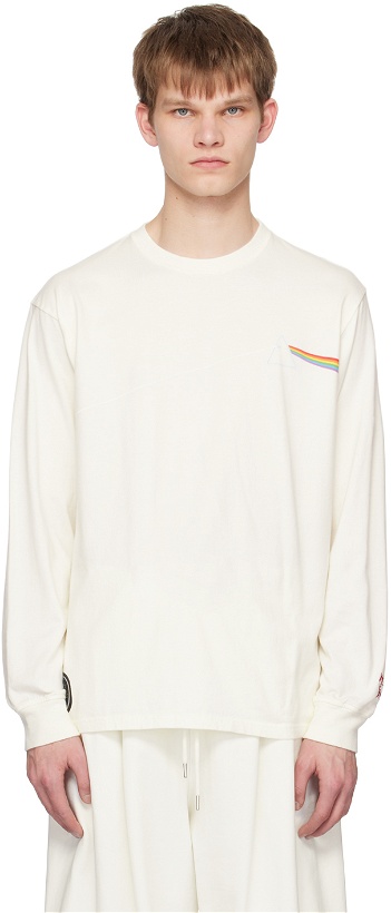Photo: UNDERCOVER Off-White Print Long Sleeve T-Shirt