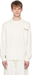 UNDERCOVER Off-White Print Long Sleeve T-Shirt