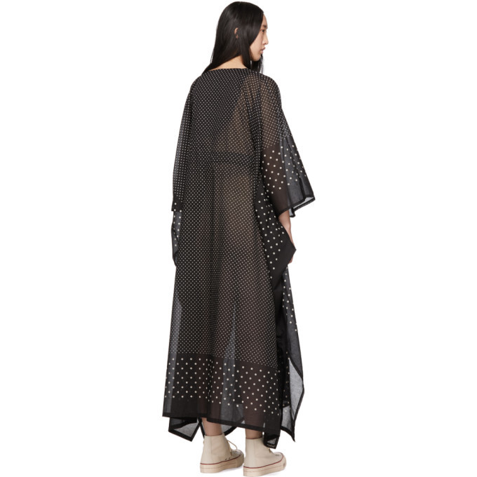 Visvim Black Kaftan Dots Dress Visvim