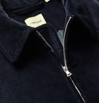 DE BONNE FACTURE - Cotton-Corduroy Blouson Jacket - Blue