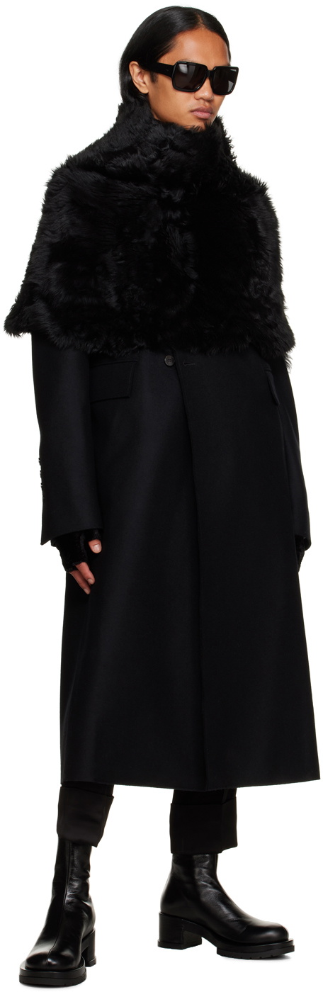 SAPIO Black Nº 61 Leather Scarf