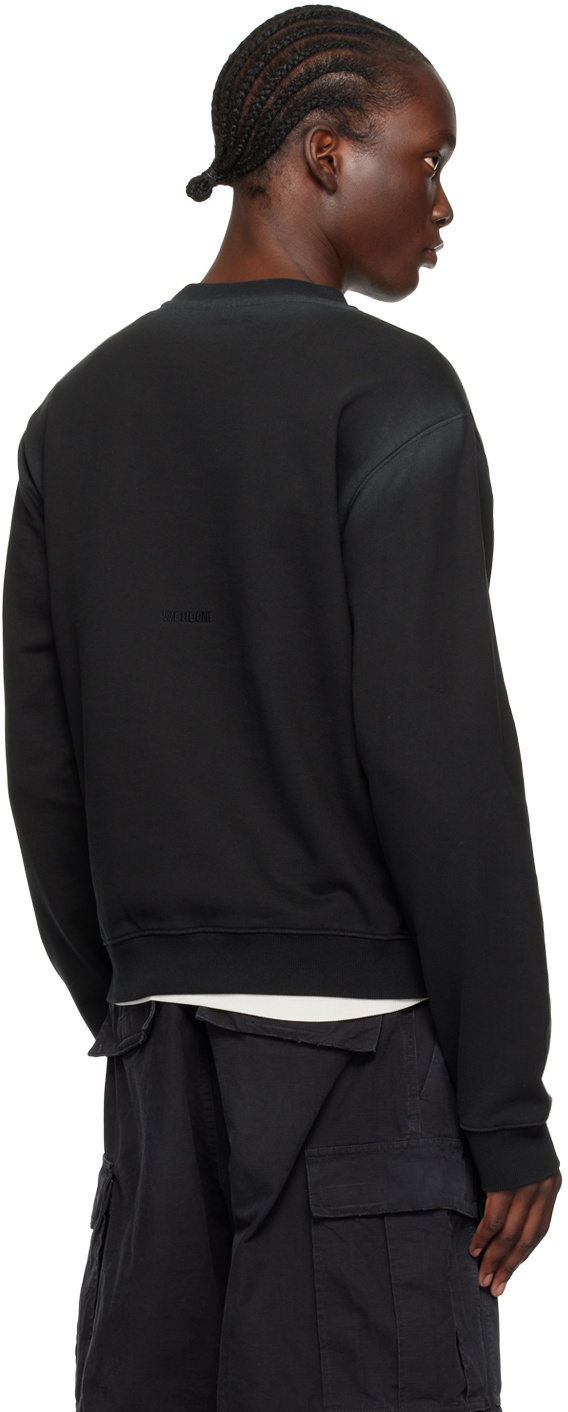 We11done Black Faded Sweatshirt