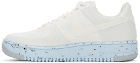 Nike White Air Force 1 Crater Flyknit Sneakers