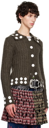 Chopova Lowena Gray Starboard Cardigan