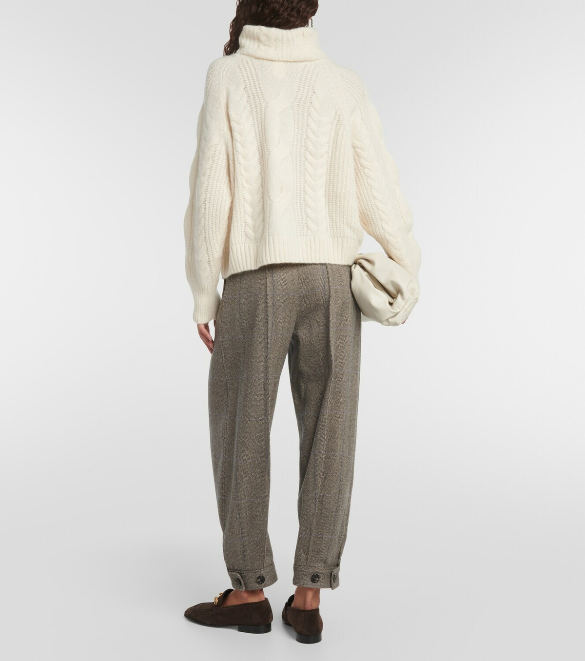 Cable-Knit Cashmere Turtleneck