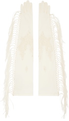 Conner Ives SSENSE Exclusive Off-White Piano Shawl Gloves
