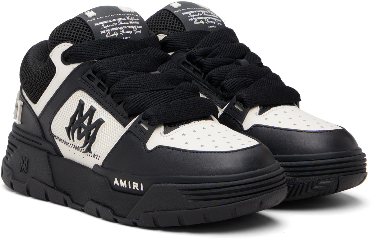 AMIRI White & Black MA Patch MA-1 Sneakers