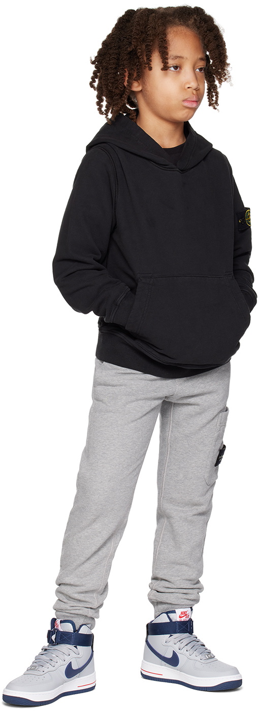 Stone Island Junior Kids Black 61620 Hoodie