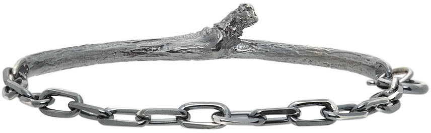 Chin Teo Gunmetal Branch Bracelet