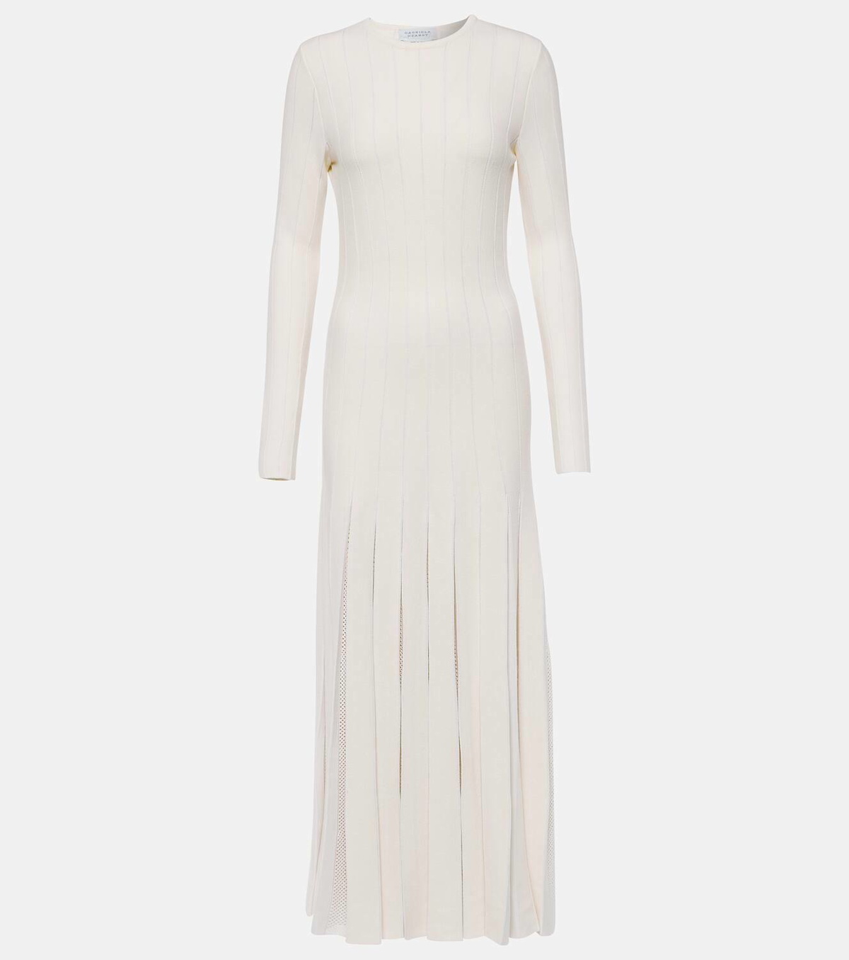 Gabriela Hearst Walsh pleated wool and silk midi dress