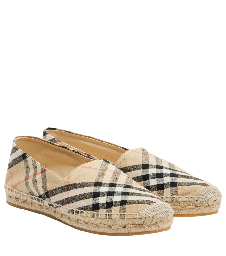 Photo: Burberry Burberry Check espadrilles