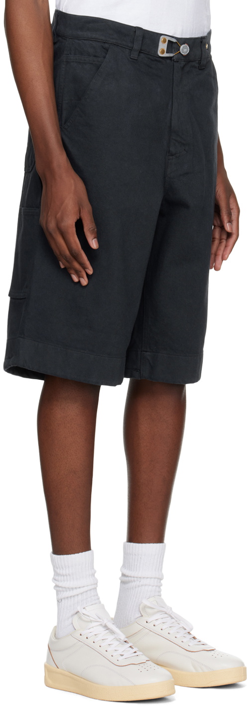Objects IV Life Gray Garment-Dyed Shorts