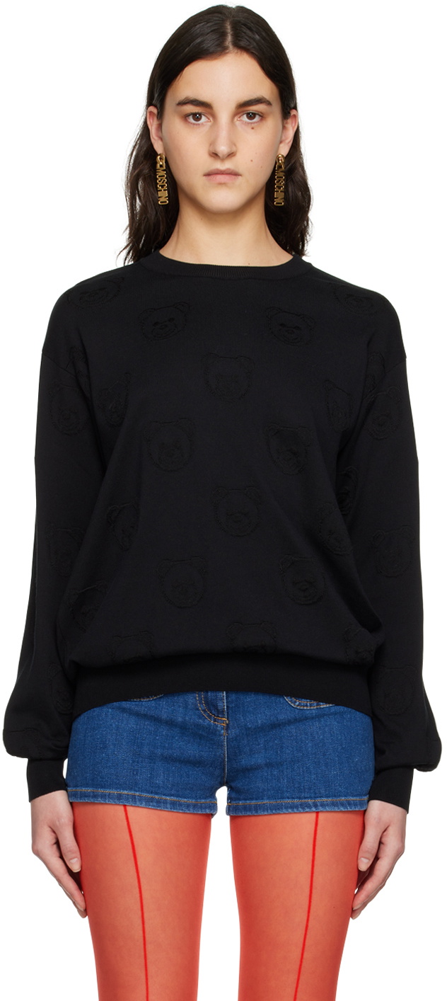 Sweat Moschino Teddy Homme - Noir, Taille L, Neuf Avec étiquettes