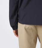 Tod's Leather-trimmed raincoat