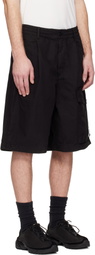 C.P. Company Black Micro-Reps Boxy Lens Shorts