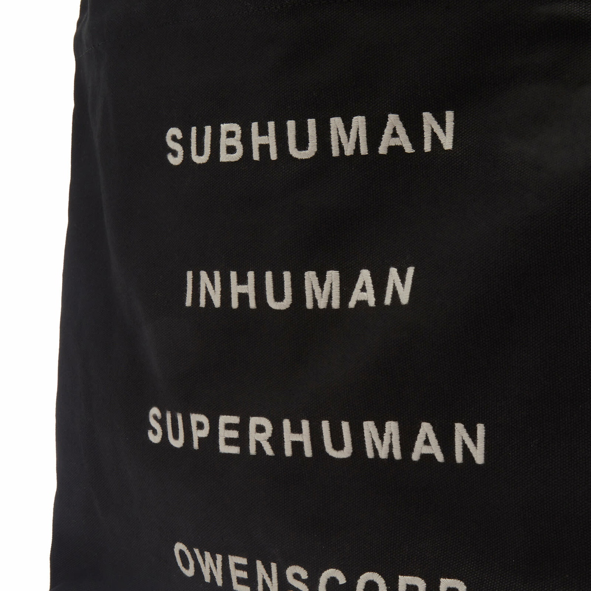 Rick Owens Women's Large Beach Bag in Pearl Black 