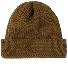 Universal Works Men's Short Watch Cap in Khaki
