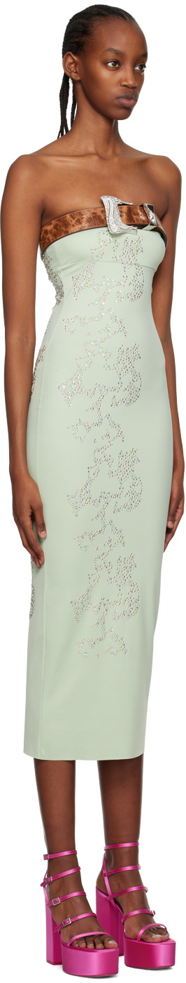 Poster Girl Green Zahara Midi Dress Poster Girl