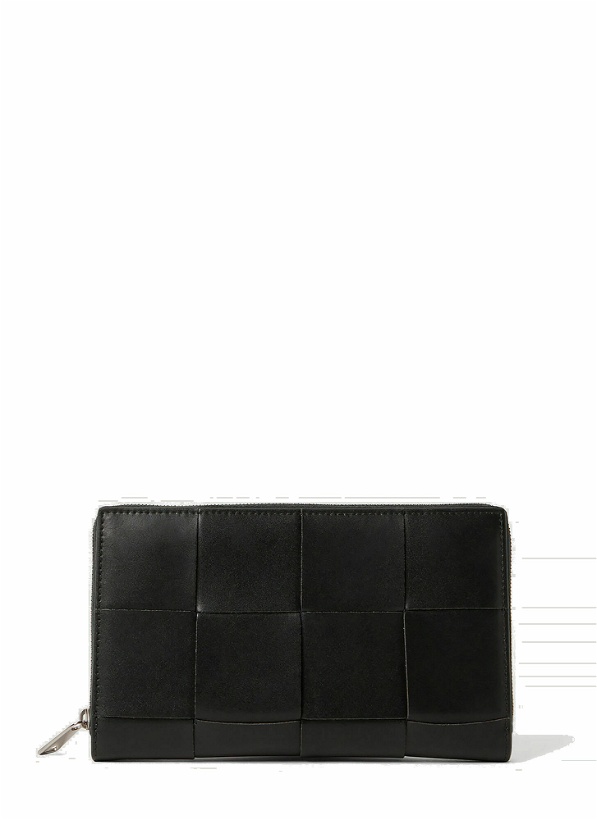Photo: Bottega Veneta - Intreccio Wallet in Black