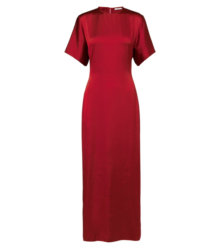 Photo: Fforme Imogen gathered satin maxi dress
