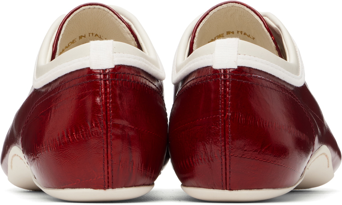 Dries Van Noten Red Ballerina Sneakers