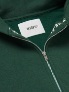 WTAPS - X3.0 Logo-Appliquéd Cotton-Blend Jersey Hoodie - Green