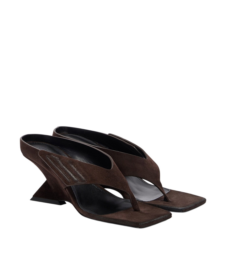 Photo: The Attico Cheope suede thong sandals