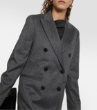 Victoria Beckham Mélange double-breasted wool coat