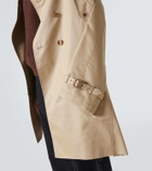 Junya Watanabe Cotton-blend chambray cape
