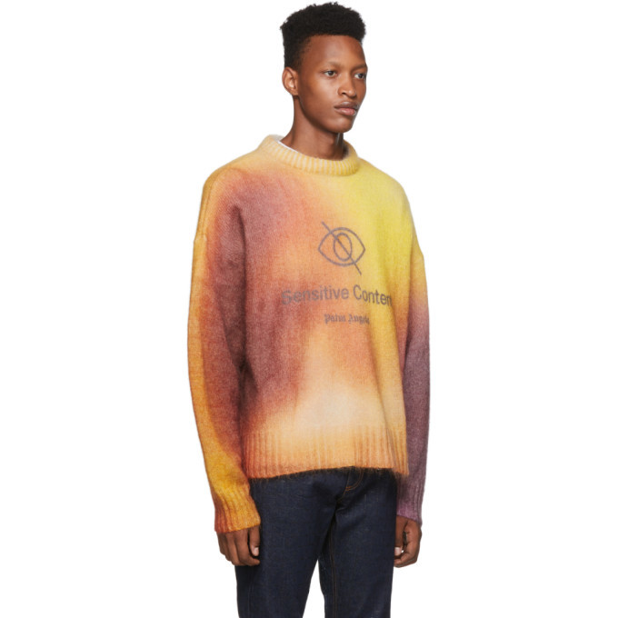 Palm Angels Multicolor Sensitive Content Sweater Palm Angels