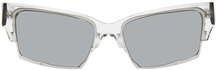 Photo: Eckhaus Latta SSENSE Exclusive Silver 'The Club' Sunglasses