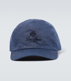 Loro Piana Baseball linen cap