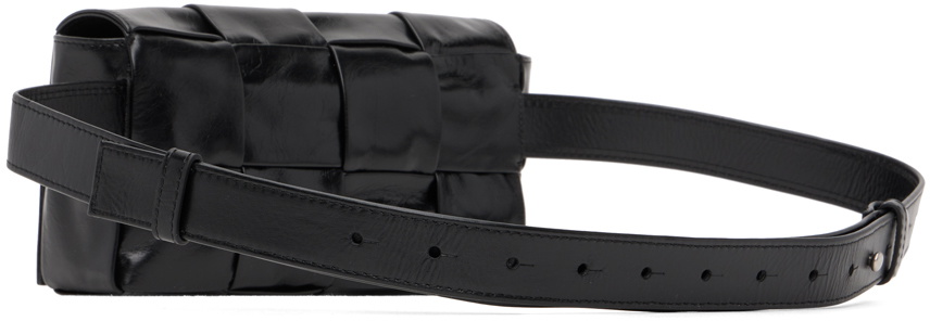 Bottega Veneta Black Paper Cassette Belt Bag Bottega Veneta
