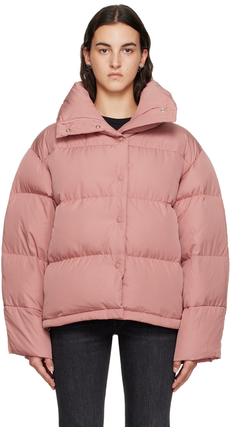 Acne Studios Pink Quilted Down Jacket Acne Studios