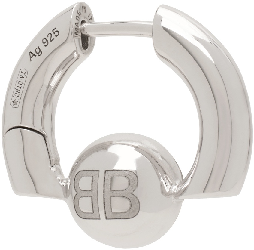 Balenciaga Silver Cut XS Earring