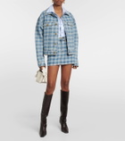 Ami Paris Checked denim jacket