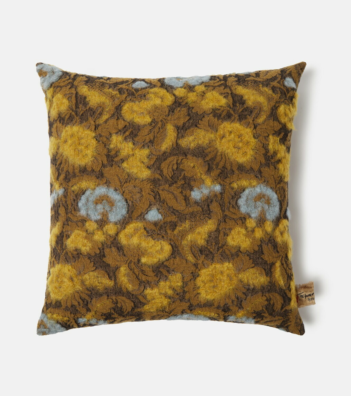 The House of Lyria Areca embroidered floral cushion