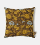 The House of Lyria Areca embroidered floral cushion
