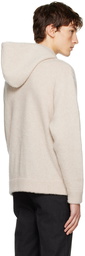 Solid Homme Beige Brushed Hoodie