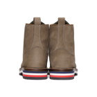 Moncler Grey Suede New Vancouver Boots