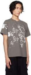 Gentle Fullness Gray Printed T-Shirt