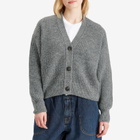 Closed Women's V Neck Cardigan in Grey Heather Melange