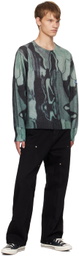 DEVÁ STATES Gray Printed Sweater