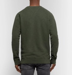 Nudie Jeans - Samuel Loopback Cotton-Jersey Sweatshirt - Men - Forest green